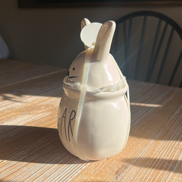 Rae Dunn Bunny Sugar Jar With Bunny Ear Lid. NWT - Picture 7 of 12